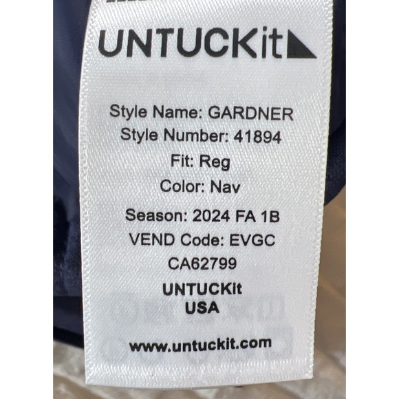 NWT UNTUCKit Jacket Mens XL Patriot Blue Gardner Quilted City Flap Pockets - Picture 8 of 10